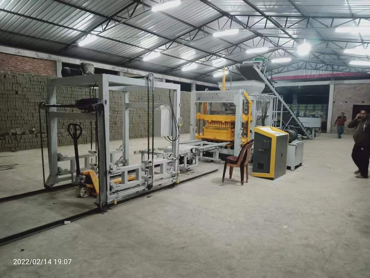 Ghana fully automatic block making machine production line Project